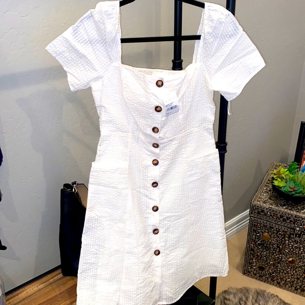 ASTR WHITE SPRING DRESS